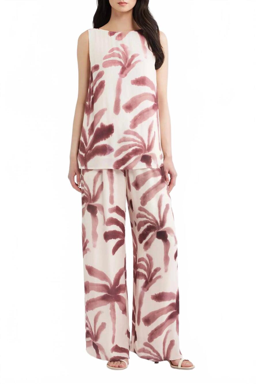 NEW A.REN isle wide leg pants in cocoa